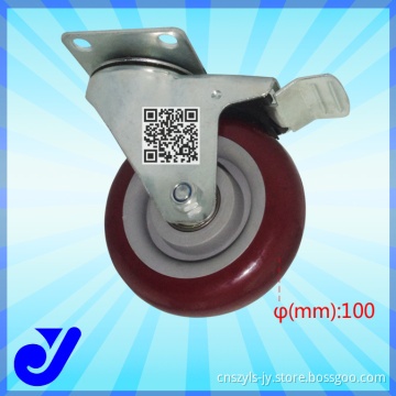 Industria Plate Bearing Castor with Brake (JY-403)
